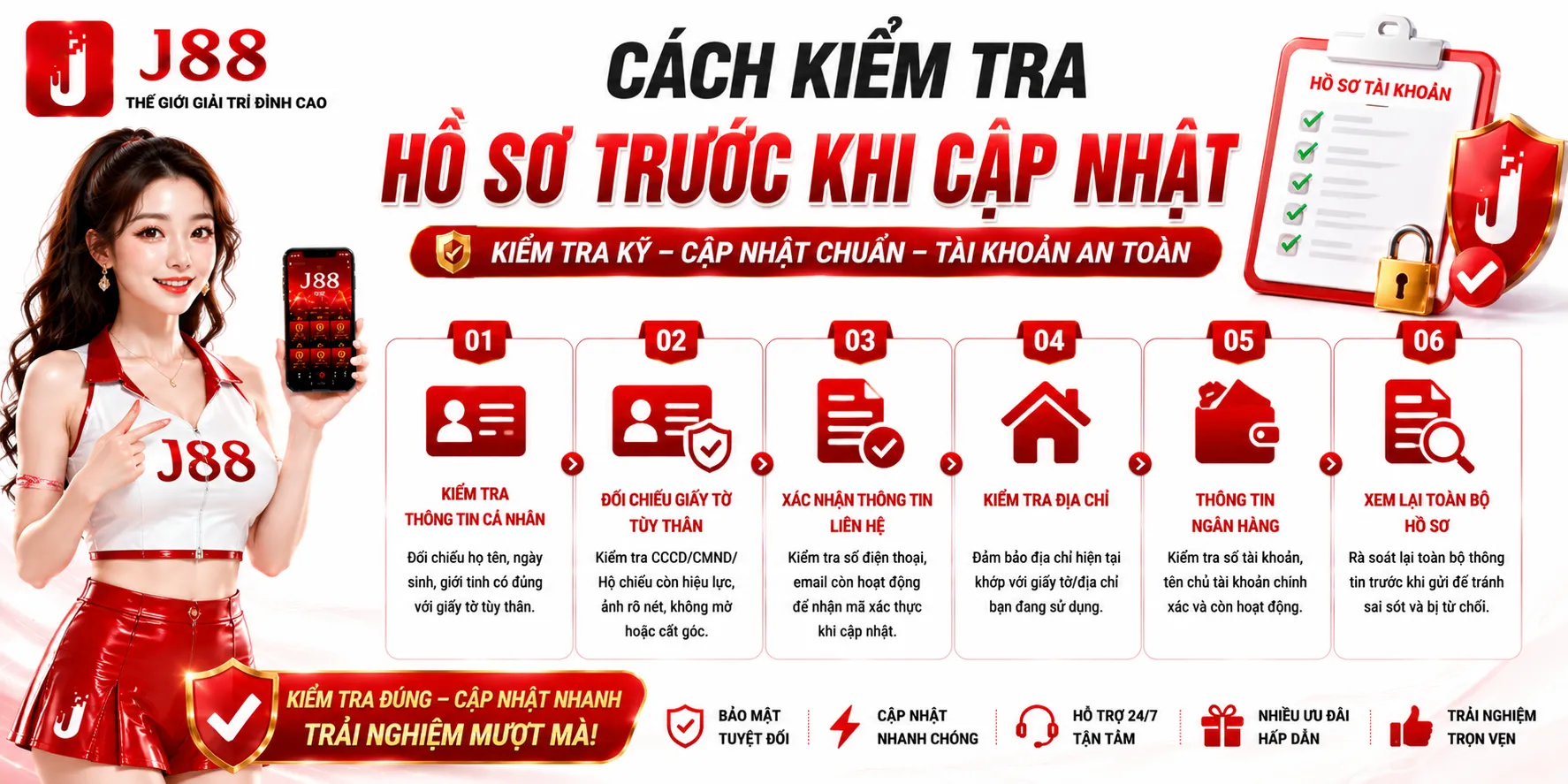Cách kiểm tra hồ sơ trước khi cập nhật