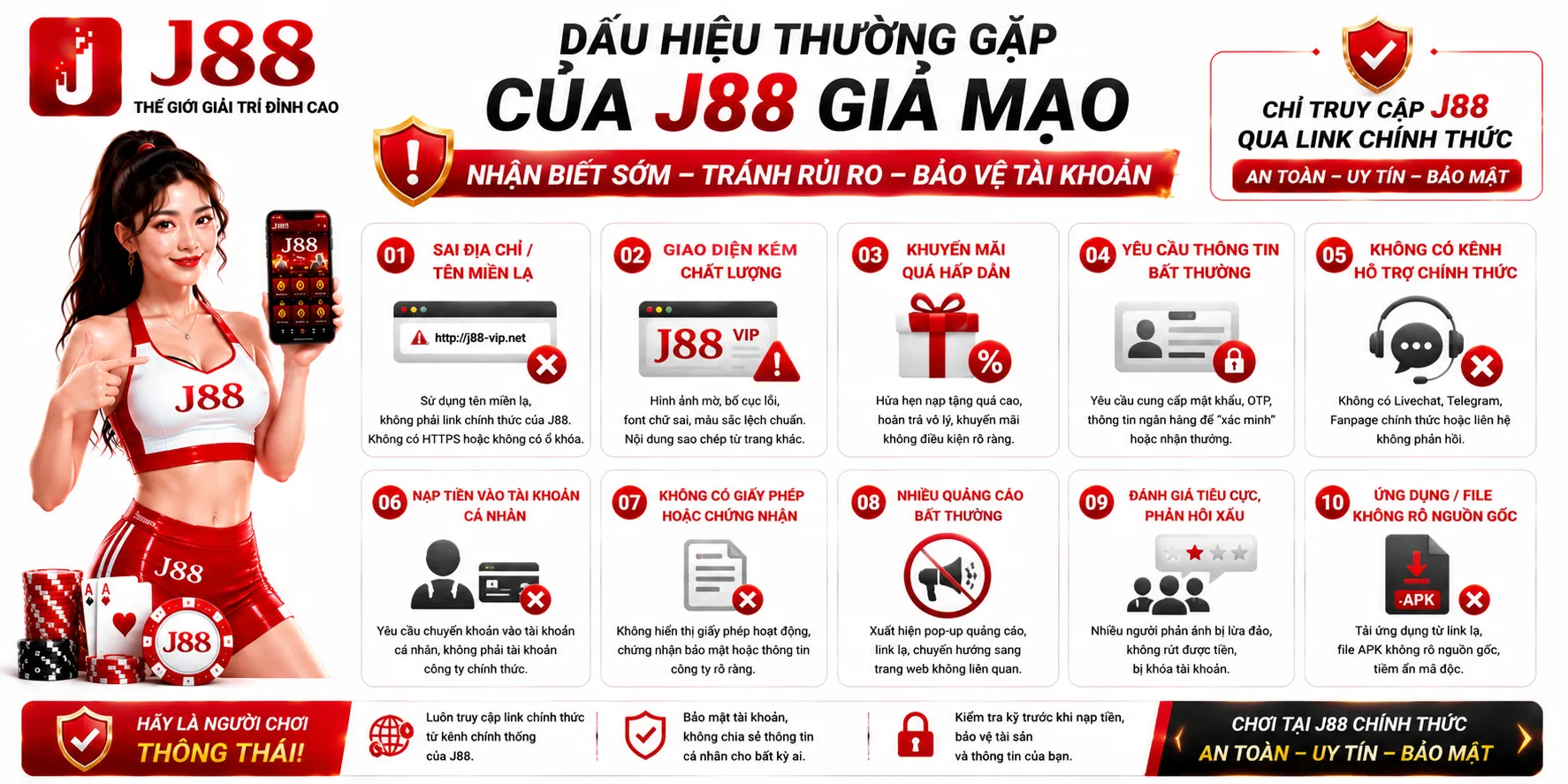 Cách kiểm tra website J88 trước khi đăng nhập