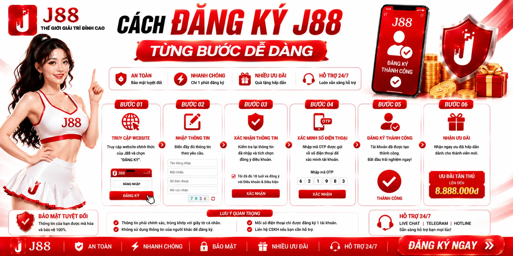 Cách đăng ký J88 từng bước