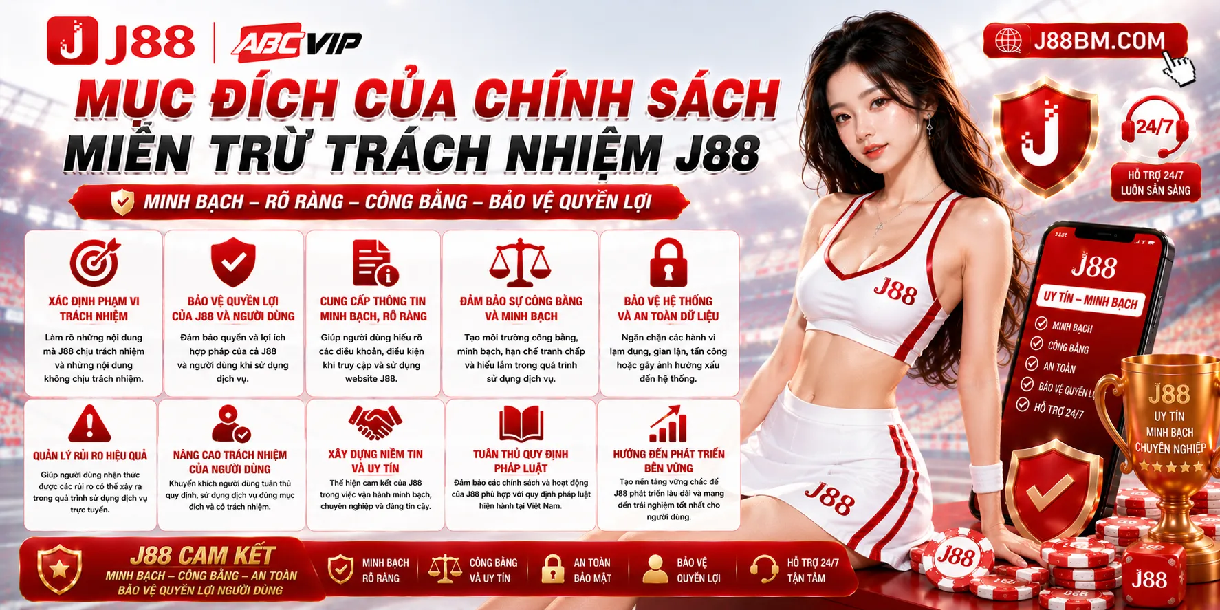 Mục đích của chính sách miễn trừ trách nhiệm J88